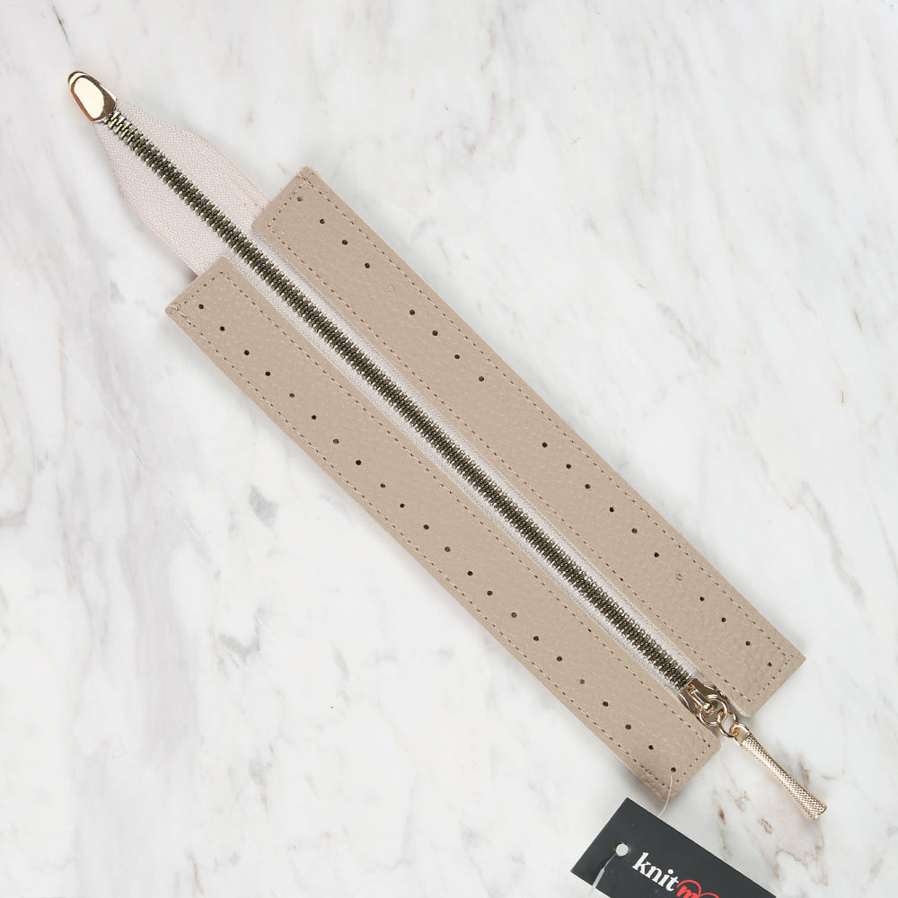 Knitme Çanta Fermuarı 6x22 cm Bej BA-0071